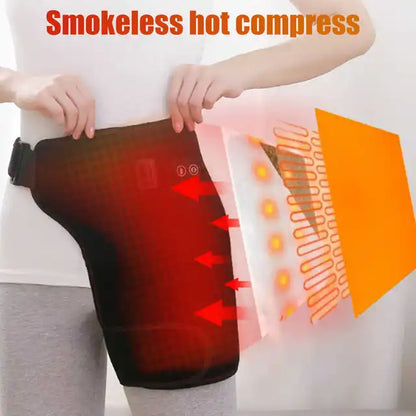 Heated hip brace